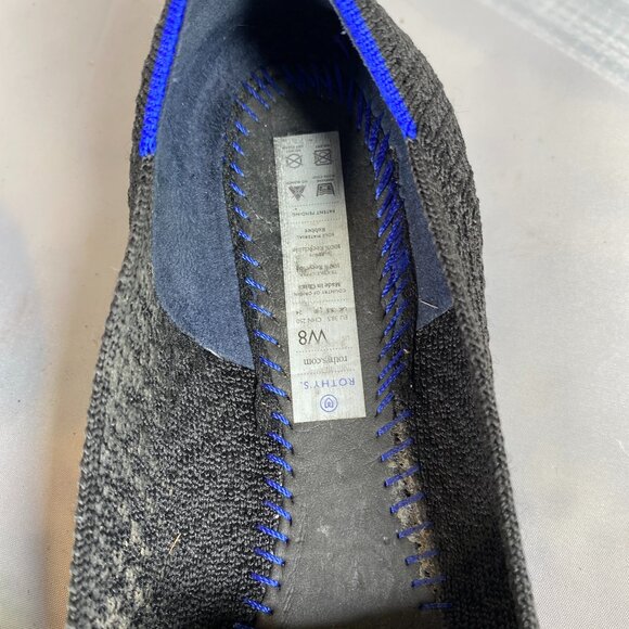 Rothy’s The Point Pointed Toe Woven Flats in Black ws 8 - Picture 4 of 4